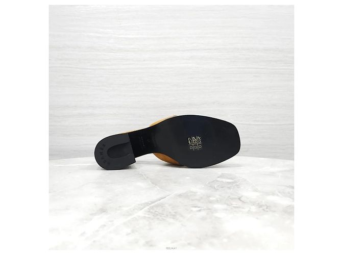 Hermès Sandali pantofole in camoscio - vista 7