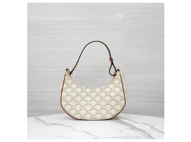 Céline Bestickter Jacquard Medium White Tan - Ansicht 3