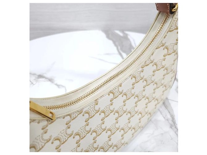 Céline Bestickter Jacquard Medium White Tan - Ansicht 6