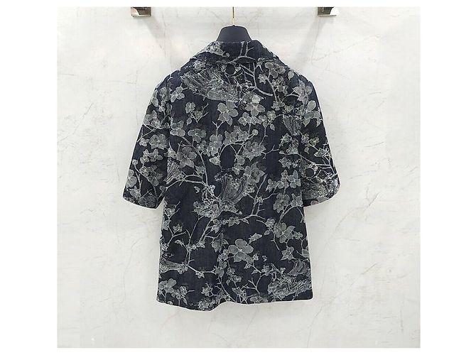 Louis Vuitton Camicia a maniche corte in denim jacquard - view 2