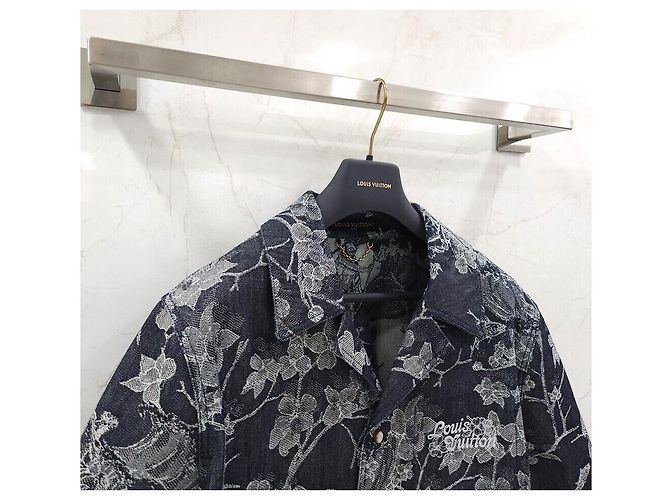 Louis Vuitton Camicia a maniche corte in denim jacquard - view 3