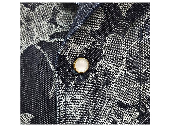 Louis Vuitton Camicia a maniche corte in denim jacquard - view 5