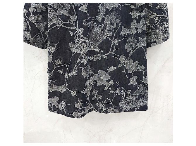 Louis Vuitton Camicia a maniche corte in denim jacquard - view 6