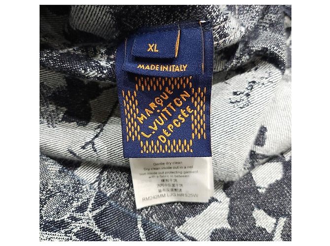 Louis Vuitton Camicia a maniche corte in denim jacquard - view 7