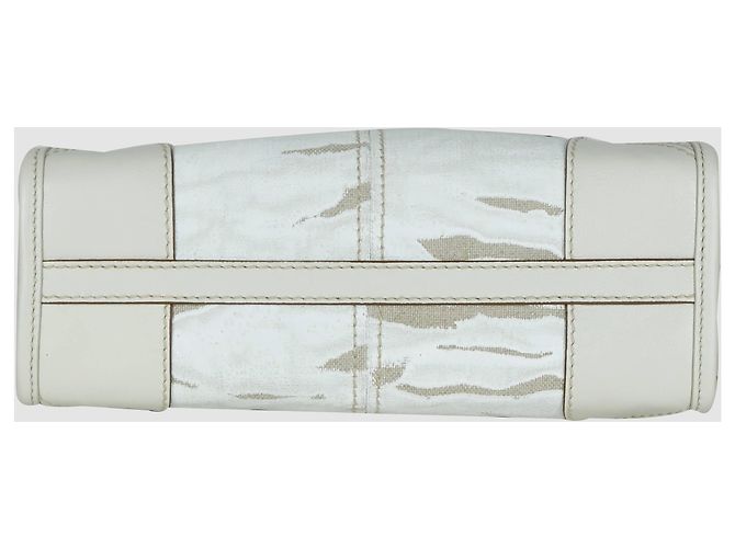 Prada Sac Bonnie Tote imprimé en lin et bandoulière - vue 4