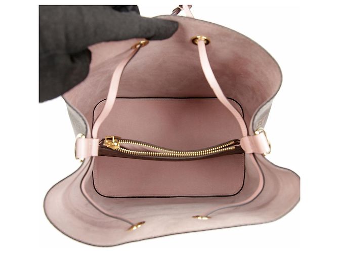Bucket Louis Vuitton Borsa Secchiello Monogram Canvas Rose Powder - vista 8