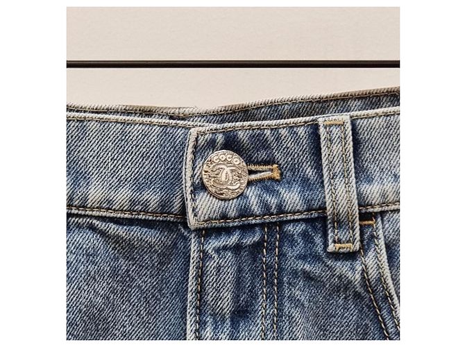 Chanel Coco Denim Shorts Blau - Ansicht 3