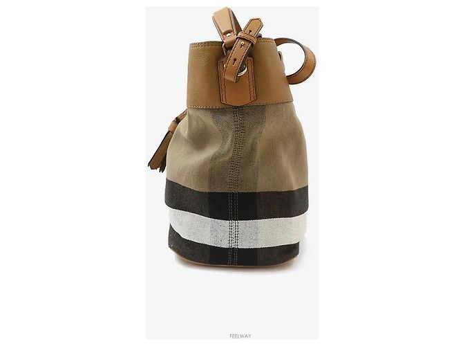 Burberry Borsa Hobo Media House Check Ashby Tassel Borsa a Tracolla - vista 2