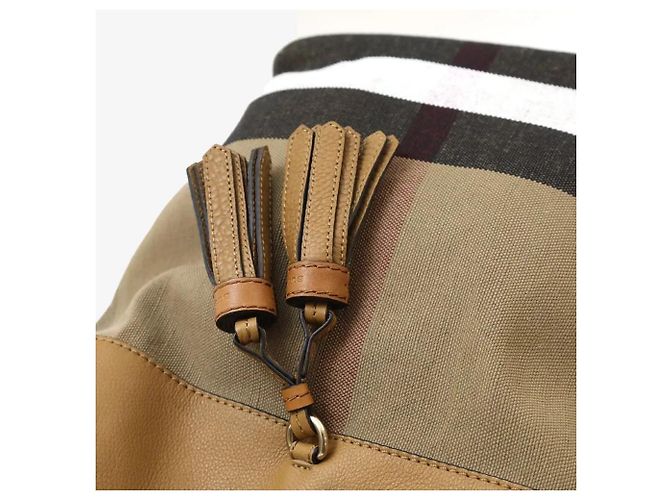 Burberry Borsa Hobo Media House Check Ashby Tassel Borsa a Tracolla - vista 5