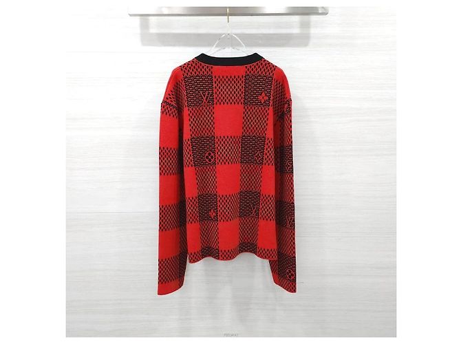 Louis Vuitton Jacquard-Strickpullover Rot - Ansicht 2