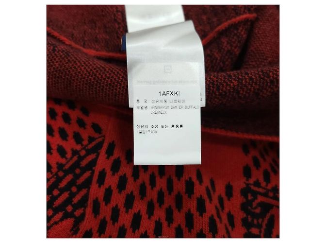 Louis Vuitton Jacquard-Strickpullover Rot - Ansicht 6