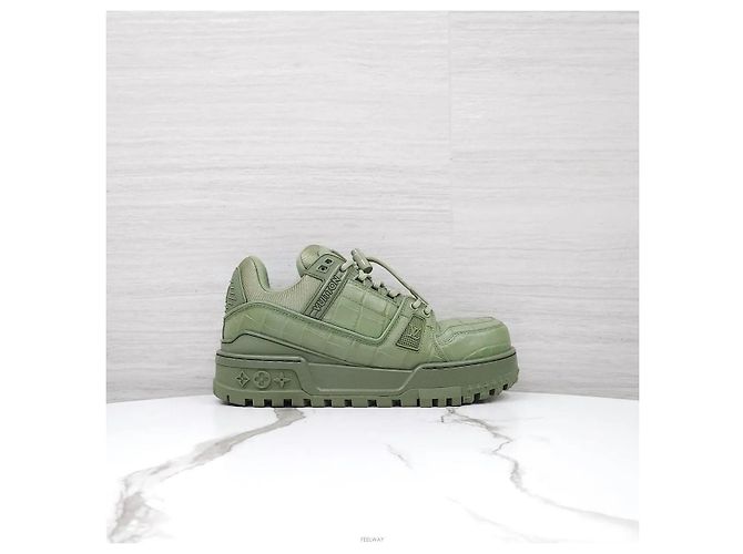 Louis Vuitton Sneakers Crocodile Trainer Maxi Sneakers - vista 4