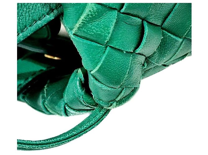 Borsa Bottega Veneta Mesh Bulb Small Verde - vista 5