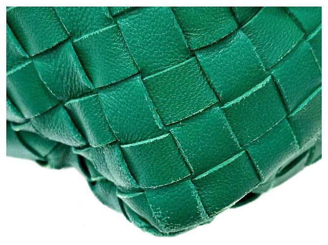 Borsa Bottega Veneta Mesh Bulb Small Verde - vista 6