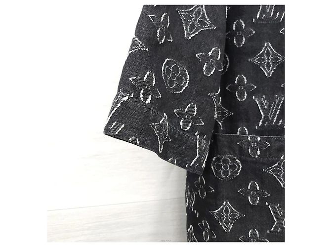 Louis Vuitton Kurzärmeliges Chambray-Hemd mit Monogramm - Ansicht 5