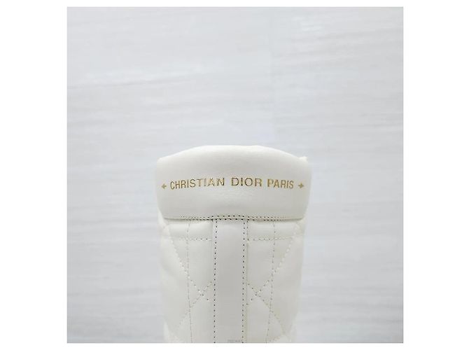 Dior Botines White Quilted Calfskin - vista 8