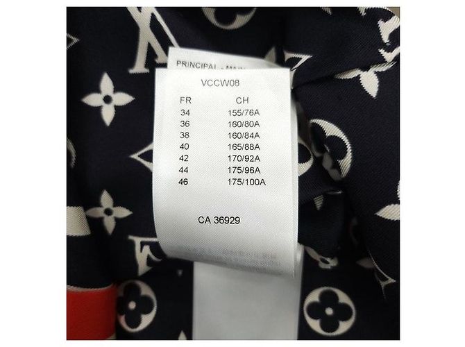 Louis Vuitton Blusa camicia in seta monogram - vista 7