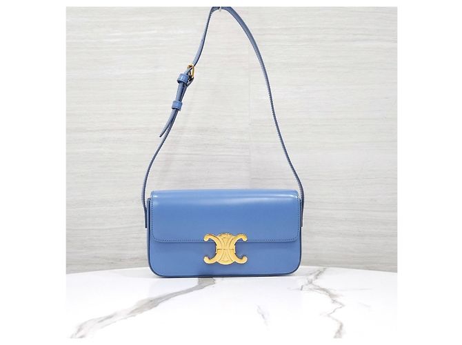 Céline Borsa a tracolla Claude Triomphe blu - vista 10