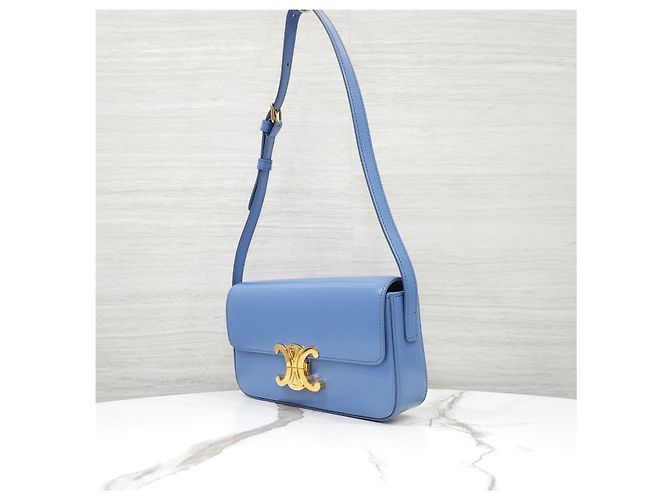 Céline Borsa a tracolla Claude Triomphe blu - vista 11