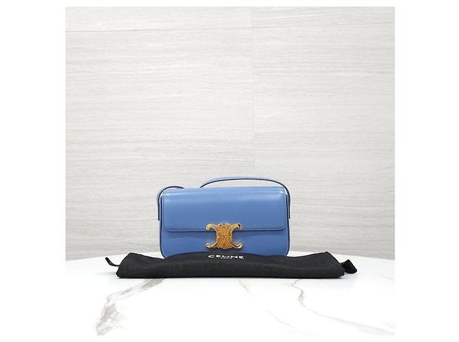 Céline Borsa a tracolla Claude Triomphe blu - vista 9