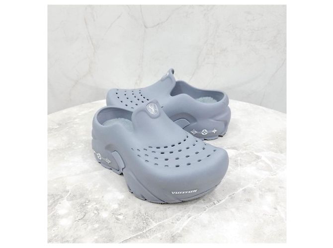 Sabot Shark Louis Vuitton Grigio - vista 12