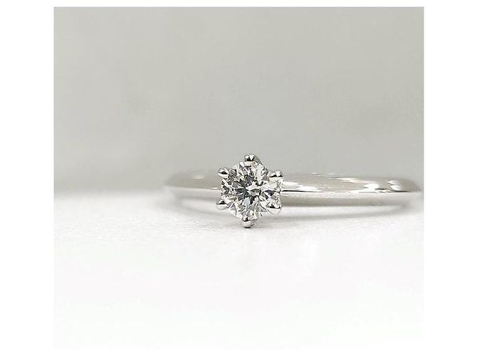 Tiffany & Co Platin-Diamant-Ehering Größe - Ansicht 4