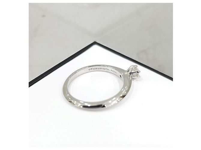 Tiffany & Co Platin-Diamant-Ehering Größe - Ansicht 5