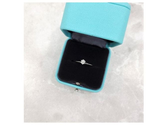 Tiffany & Co Platin-Diamant-Ehering Größe - Ansicht 6
