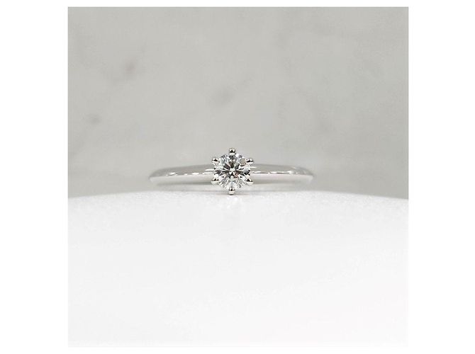 Tiffany & Co Platin-Diamant-Ehering Größe - Ansicht 8