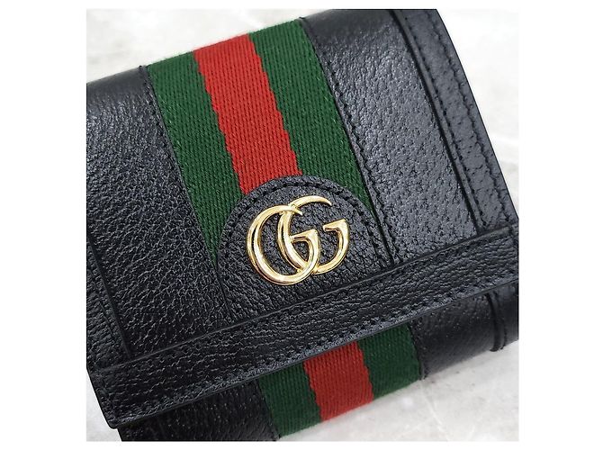 Gucci Billetera bi-fold Ophidia Stripe - vista 11