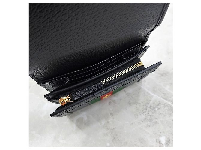 Gucci Billetera bi-fold Ophidia Stripe - vista 13