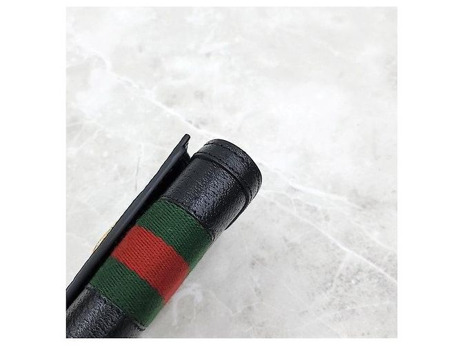 Gucci Billetera bi-fold Ophidia Stripe - vista 4