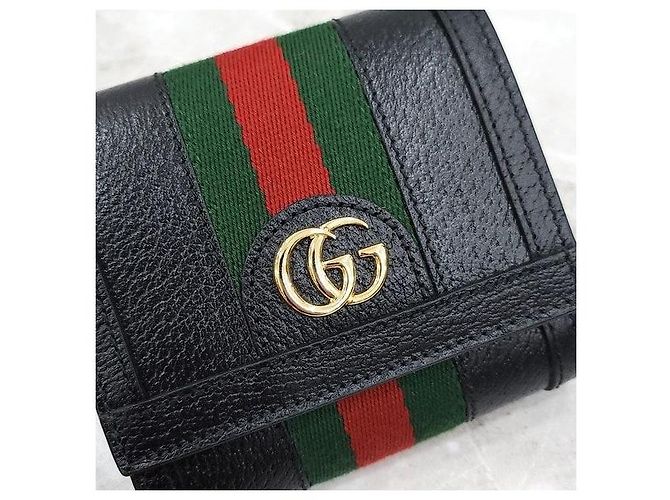 Gucci Billetera bi-fold Ophidia Stripe - vista 5