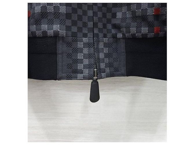 Burberry Pixel Check Wool Blend Leather Jacket - view 6