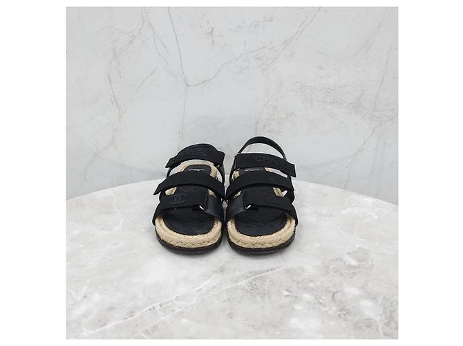 Chanel Sandali Espadrillas con Velcro - vista 10