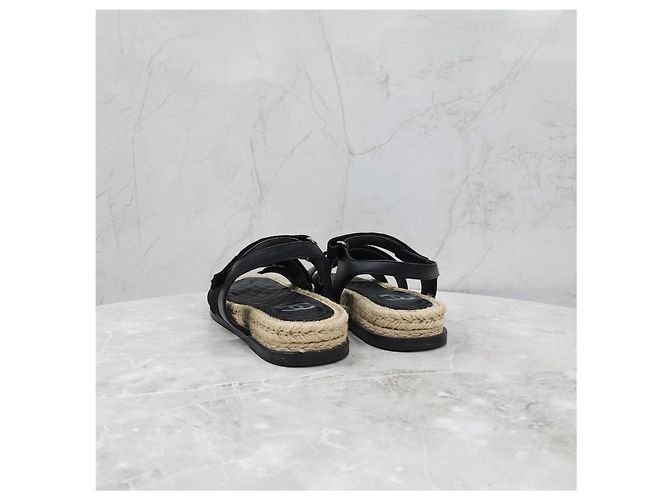 Chanel Sandali Espadrillas con Velcro - vista 12