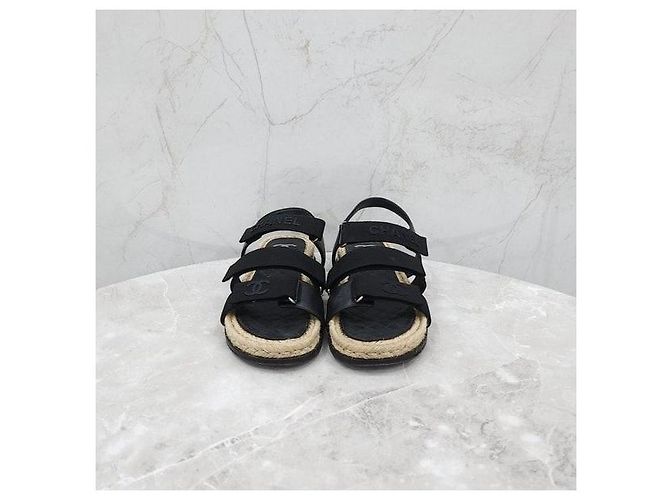 Chanel Sandali Espadrillas con Velcro - vista 2