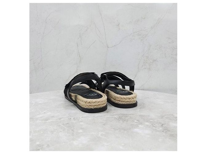 Chanel Sandali Espadrillas con Velcro - vista 4