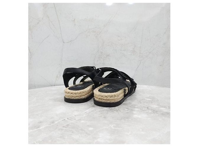 Chanel Sandali Espadrillas con Velcro - vista 5