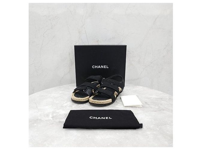 Chanel Sandali Espadrillas con Velcro - vista 8