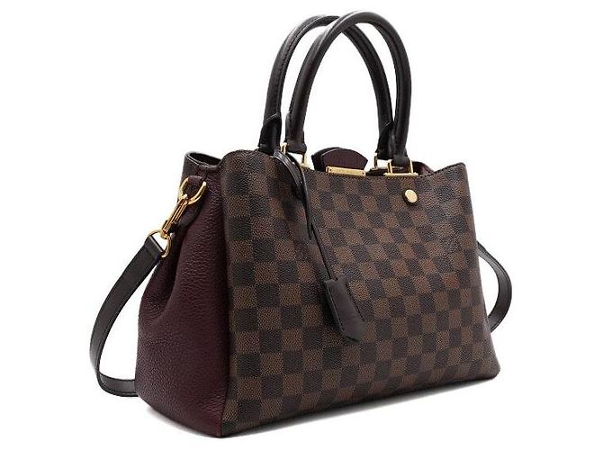 Louis Vuitton Borsa a mano e a tracolla Brittany Damier Ebene - vista 3