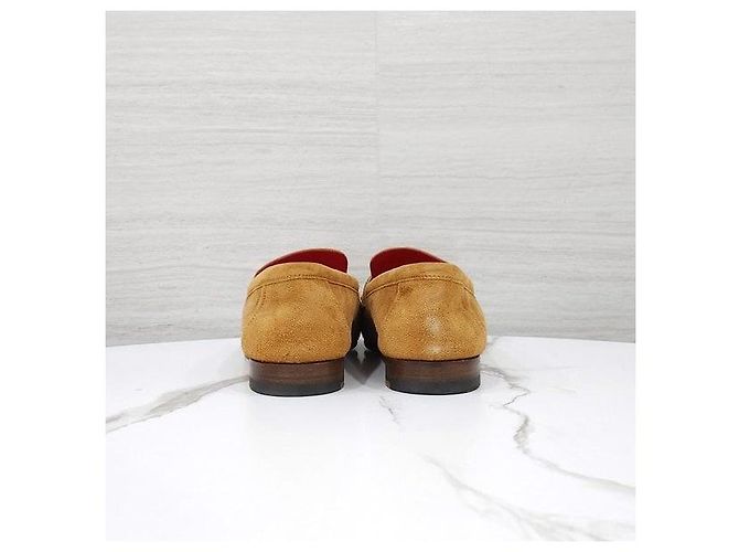 Hermès Mocassino Royal in Camoscio con Rifiniture Oro e Argento - vista 3