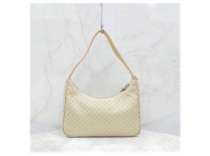 Prada Mini Bolso Re-Edition Nylon Studs - vista 12