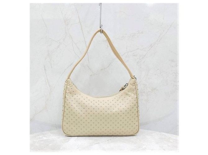 Prada Mini Bolso Re-Edition Nylon Studs - vista 3