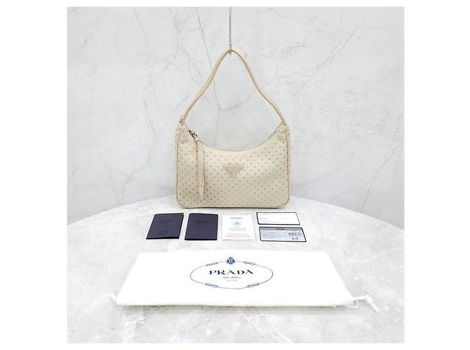 Prada Mini Bolso Re-Edition Nylon Studs - vista 7