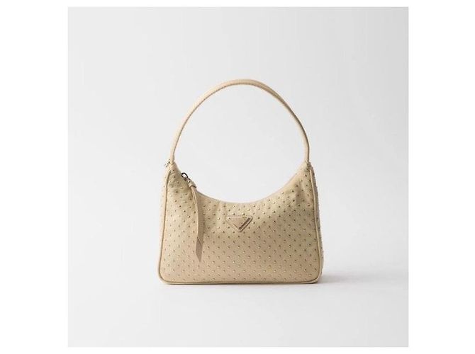 Prada Mini Bolso Re-Edition Nylon Studs - vista 8