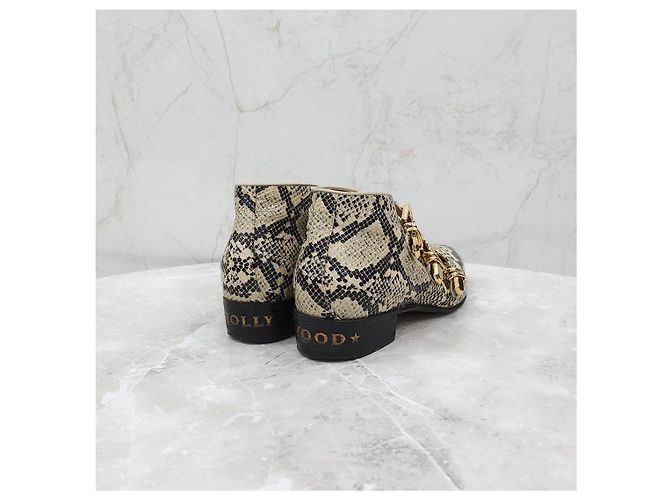 Gucci Python Stiefeletten Grün Leder - Ansicht 13