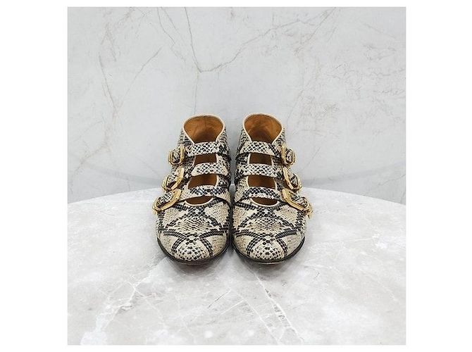 Gucci Python Stiefeletten Grün Leder - Ansicht 2