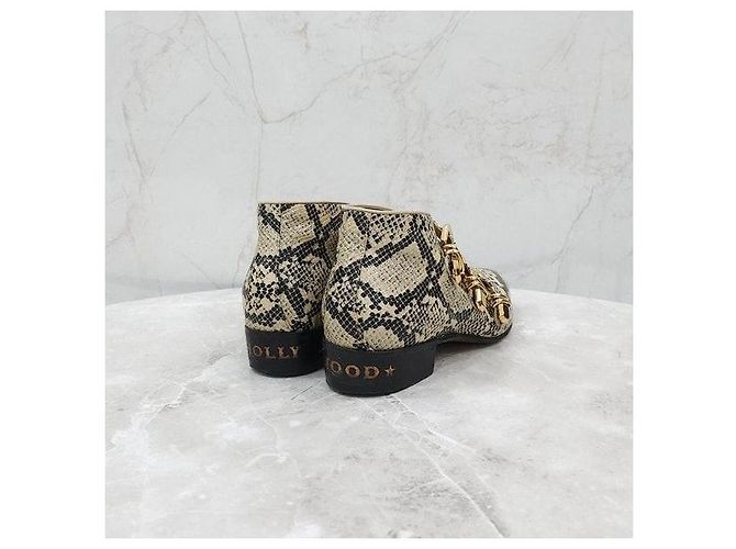 Gucci Python Stiefeletten Grün Leder - Ansicht 5