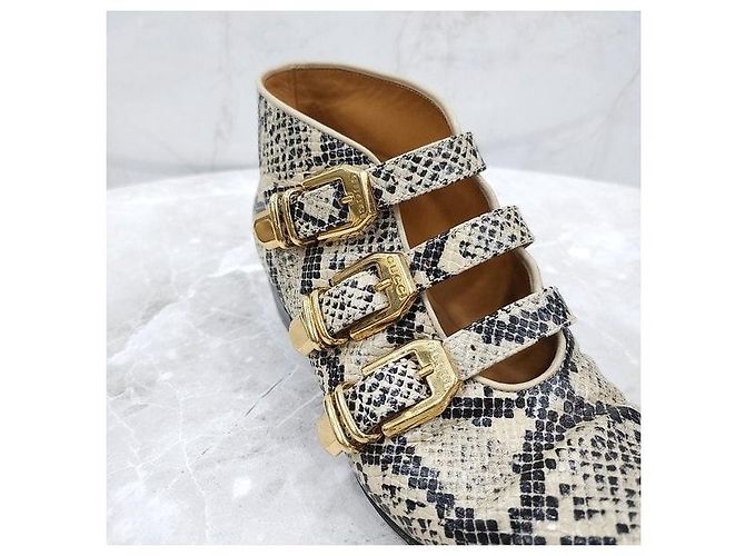 Gucci Python Stiefeletten Grün Leder - Ansicht 7